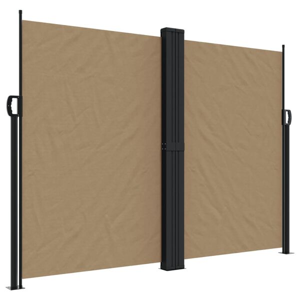 vidaXL Auvent lat&eacute;ral r&eacute;tractable taupe 180x1200 cm