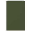 vidaXL Table de chevet vert olive 34,5x39x62 cm acier