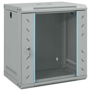 vidaXL Armoire réseau avec stockage Gris 53 x 45 x 60 cm Acier