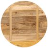 vidaXL Dessus de table &Oslash; 90x2,5 cm rond bois massif de manguier brut