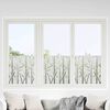 vidaXL Films pour fen&ecirc;tre 2 pcs d&eacute;poli motif de bambou PVC