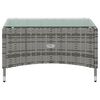 vidaXL Salon de jardin 16 pcs avec coussins R&eacute;sine tress&eacute;e Gris