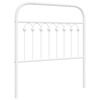 vidaXL T&ecirc;te de lit de remplacement m&eacute;tal blanc 90 cm
