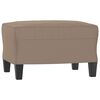 vidaXL Fauteuil avec repose-pied Taupe 60 cm Tissu microfibre