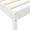 vidaXL Lit biblioth&egrave;que sans matelas blanc 160x200 cm bois pin massif