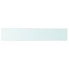 vidaXL Panneau pour &eacute;tag&egrave;re Verre transparent 80 x 15 cm