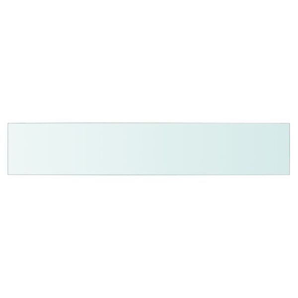 vidaXL Panneau pour &eacute;tag&egrave;re Verre transparent 80 x 15 cm