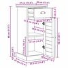 vidaXL Armoire de salle de bain avec tiroir VIGO Marron et Marron Miel