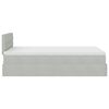 vidaXL Cadre de lit ottoman et matelas gris clair 120x200 cm velours