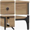 vidaXL Table console avec tiroir Marron 100 x 34,5 x 75 cm bois