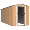 vidaXL Abri de jardin Marron clair 192x523x223 cm Acier galvanis&eacute;
