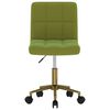 vidaXL Chaise pivotante de salle &agrave; manger Vert clair Velours