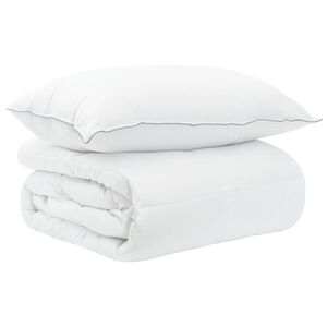 vidaXL Ensemble de couette et oreillers de lit 2 pc 135 x 200 cm &Eacute;t&eacute;
