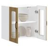 vidaXL Armoire murale de cuisine avec porte vitr&eacute;e "Lucca" Ch&ecirc;ne artisanal Bois d'ing&eacute;nierie