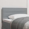 vidaXL T&ecirc;te de lit Gris clair 90 cm tissu