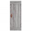 vidaXL Buffet haut Sonoma gris 34,5x34x180 cm Bois d'ing&eacute;nierie