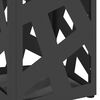 vidaXL Porte-parapluie Noir 15,5 x 15,5 x 49 cm Métal