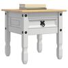 vidaXL Table d'appoint avec tiroir Blanc 50 x 50 x 50 cm Pin massif