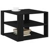 vidaXL Table basse Ch&ecirc;ne noir 59,5 x 59,5 x 40 cm Bois d'ing&eacute;nierie