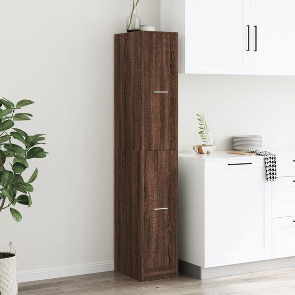 vidaXL Armoire apothicaire ch&ecirc;ne marron 30x41x174,5 cm bois ing&eacute;nierie