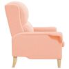 vidaXL fauteuil Rose 76 x 94 x 102 cm Tissu Sharpa