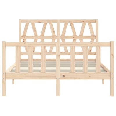 vidaXL Cadre de lit sans matelas 120x200 cm bois de pin massif