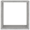 vidaXL &Eacute;tag&egrave;res cube murales 2 pcs sonoma gris 30x15x30 cm