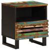 vidaXL Table de chevet 40x34x46 cm bois massif de r&eacute;cup&eacute;ration