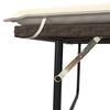 vidaXL Banc de jardin et coussins et repose-pied marron r&eacute;sine tress&eacute;e