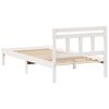 vidaXL Cadre de lit Blanc 80 x 200 cm Pin massif