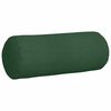 vidaXL Coussins d'accent 2 pcs Vert fonc&eacute; &Oslash; 15 x 40 cm