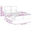 vidaXL Lit de Rangement Ch&ecirc;ne Sonoma 160 x 200 cm Bois d'ing&eacute;nierie