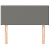 vidaXL Tête de lit Gris foncé 100x5x78/88 cm Tissu