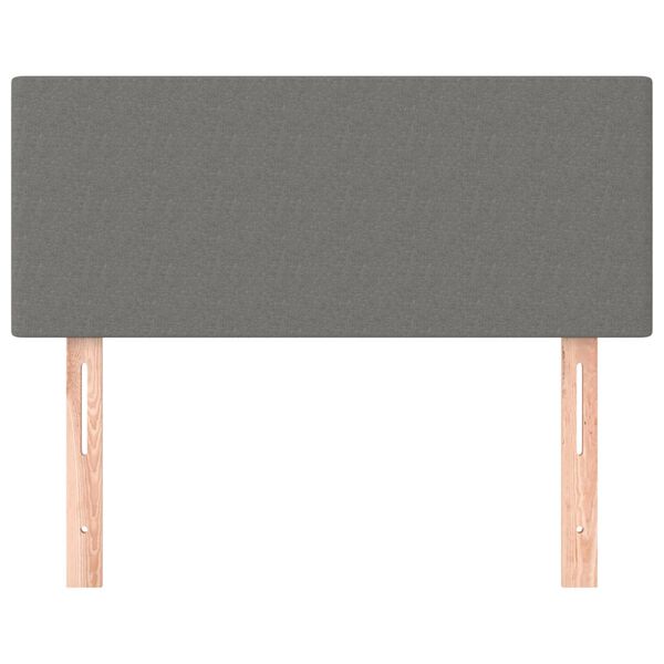 vidaXL Tête de lit Gris foncé 100x5x78/88 cm Tissu