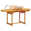 vidaXL Ensemble &agrave; Manger de jardin 7pcs bois d'acacia solide textil&egrave;ne