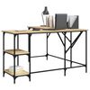 vidaXL Bureau chêne sonoma 139x139x75 cm bois d'ingénierie