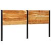 vidaXL T&ecirc;te de lit 200 cm bois massif d'acacia et fer
