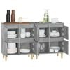 vidaXL Buffets 2 pcs gris béton 60x35x70 cm bois d'ingénierie