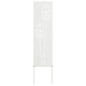 vidaXL &Eacute;cran de confidentialit&eacute; de jardin Fretwork Blanc 32 x 140 cm