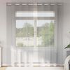 vidaXL Rideaux en voile avec &oelig;illets 2 pcs gris clair 140x245 cm