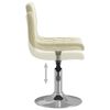 vidaXL Tabouret de bar Cr&egrave;me Velours