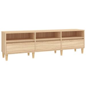 vidaXL Meuble TV ch&ecirc;ne sonoma 150x30x44,5 cm bois d'ing&eacute;nierie
