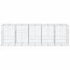 vidaXL Panier gabion avec couvercle 500x100x150 cm fer galvanis&eacute;