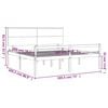 vidaXL Lit pour personne âgée sans matelas bois massif