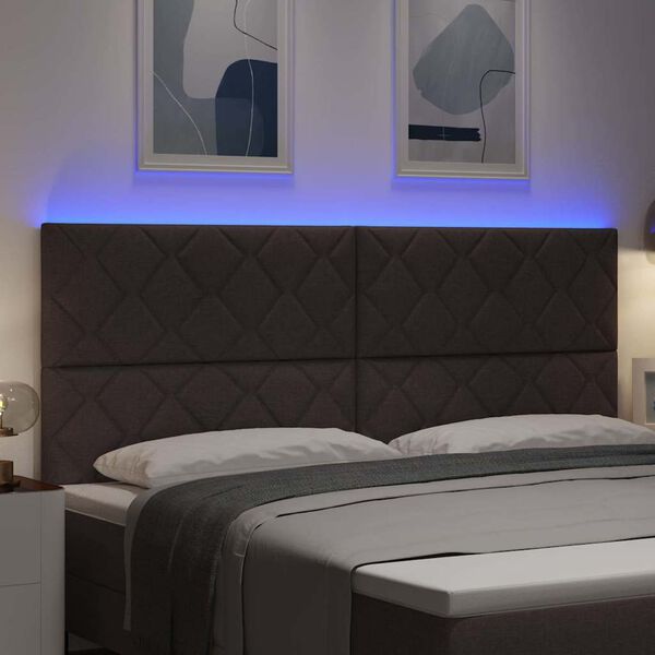 vidaXL T&ecirc;te de lit Gris clair 200 cm tissu