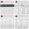 vidaXL Rideaux en voile avec passe-tringles 2 pcs rouge bordeaux
