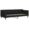 vidaXL Lit de repos sans matelas noir 80x200 cm tissu