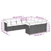 vidaXL Salon de jardin 10 pcs avec coussins noir r&eacute;sine tress&eacute;e