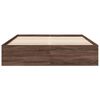 vidaXL Cadre de lit sans matelas ch&ecirc;ne marron 150x200 cm