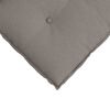 vidaXL Coussin de Dos Taupe 80 x 19 x 50 cm tissu